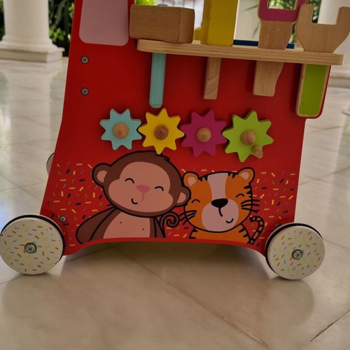 Wooden children's workbench used