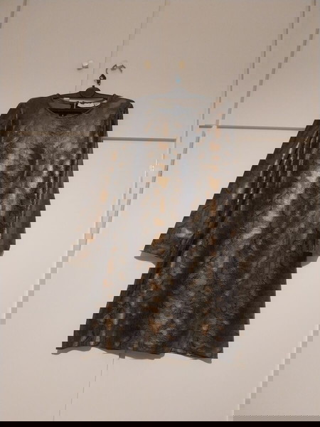 Υπέροχο φόρεμα snakeprint δερματίνη La Redoute L-XL