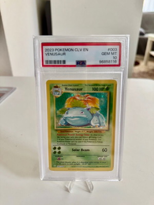 Venusaur (CLV 003) PSA 10 κάρτα pokemon καινούργια, mint