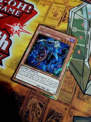 Tristan, Knight of the Underworld PGL2 Gold Secret Rare card, excellent condition
