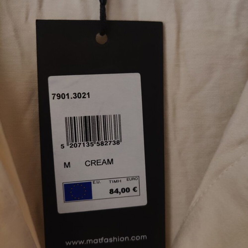 Mat Fashion shirt new, beige, size M