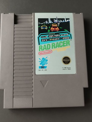 Nintendo NES Rad Racer μεταχειρισμένο, έκδοση USA, λειτουργεί κανονικά