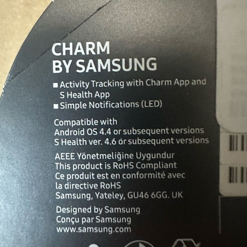 Samsung Charm Fitness Tracker new, sealed
