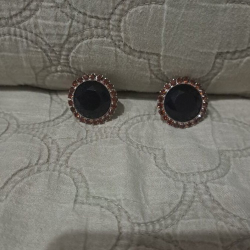 Σκουλαρίκια Vintage Atelier σαν καινούργια, μαύρο και καφέ