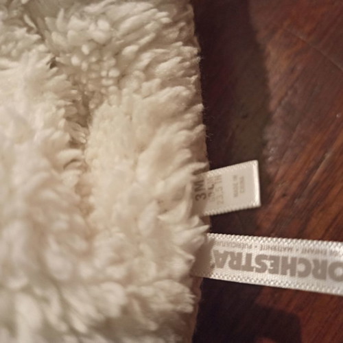 Orchestra baby fluffy coat/jacket for 3 months like new