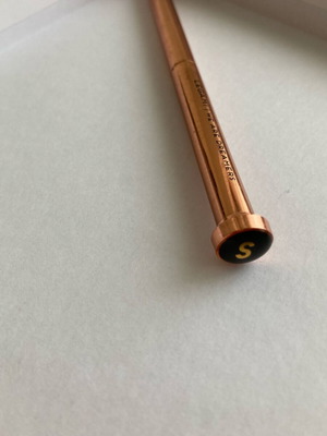 Legami Milano metal pen rose gold with initial S like new