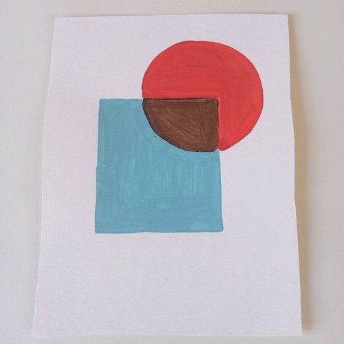 Acrylic on watercolor paper like new 20x27cm
