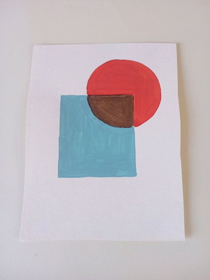 Acrylic on watercolor paper like new 20x27cm
