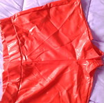 Red shiny shorts new
