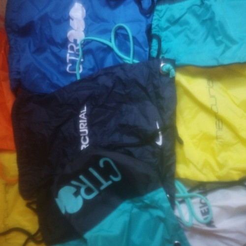 Drawstring bags in excellent condition, pack of 10, various colors