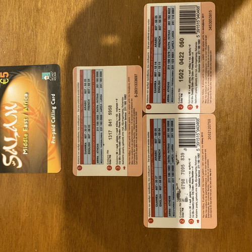 Phone cards set of 3 like new