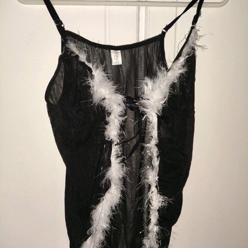 Lingerie used s/m with fur and silver threads
