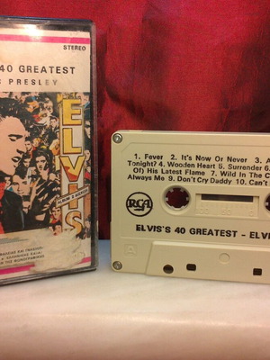 Elvis Presley 40 Greatest cassette used, rock