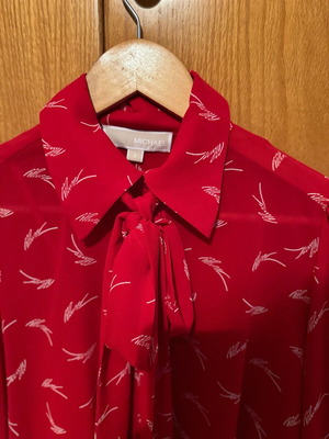 Michael Kors shirt like new, red with bow and inner tank top