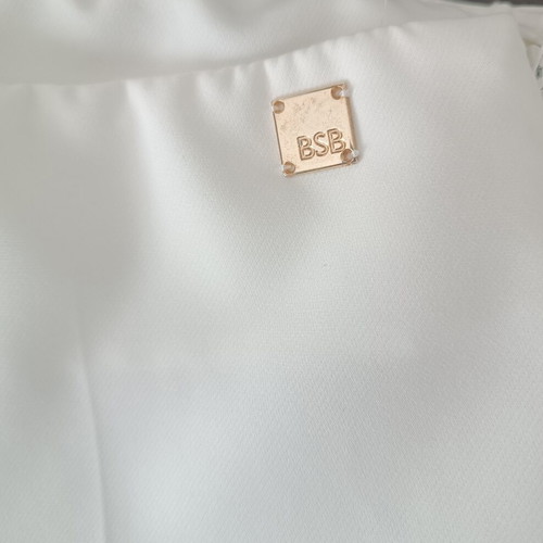 BSB Collection ivory high-waist flare pants size 38 / S