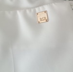 BSB Collection ivory high-waist flare pants size 38 / S