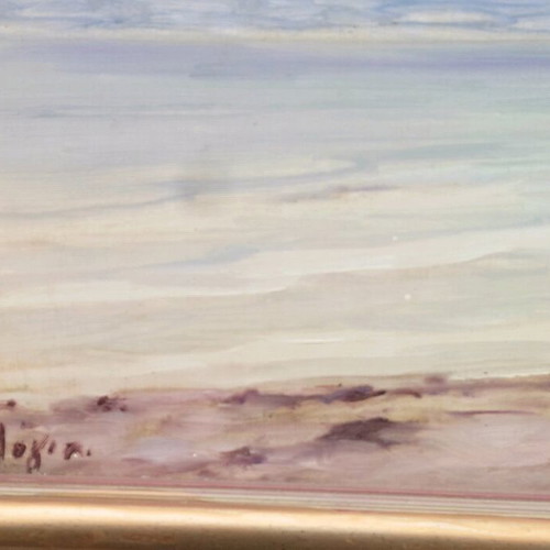 Painting Voula Dogia like new, seascape 40x50 cm