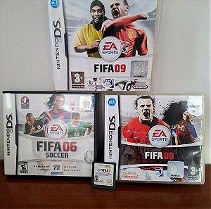 FIFA 06 / FIFA 07 / FIFA 08 / FIFA 09 Nitendo DS games