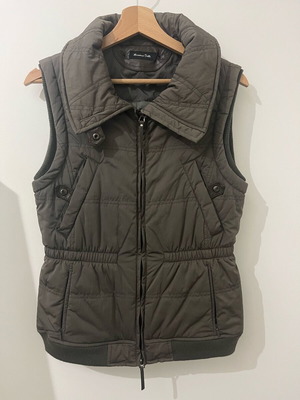 Massimo Dutti дамски безръкавен пухен елек като нов, сив, размер M