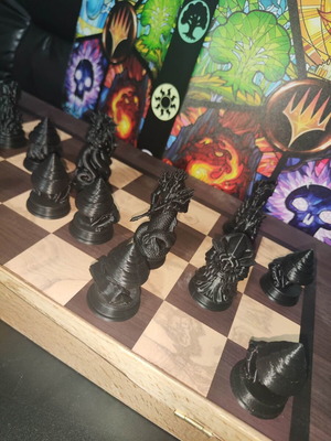 Chess Pawns Deep Sea set of 16, new, black