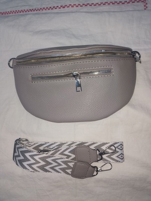 Waist bag gray new, ideal size for phone and keys