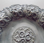 Vintage silver-plated Clarté centerpiece used with embossed decoration