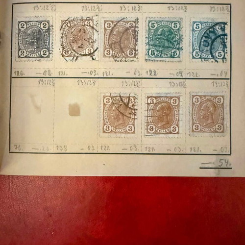 Vintage German Auswahlheft stamp booklet with sealed Austrian Empire stamps