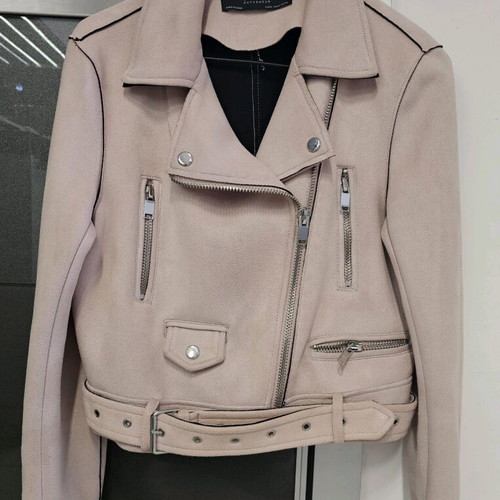 Zara short jacket new, beige-pink, medium