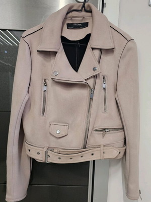 Zara short jacket new, beige-pink, medium