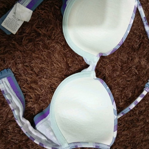 Calvin Klein women's bra used, size 70/b, gray and purple