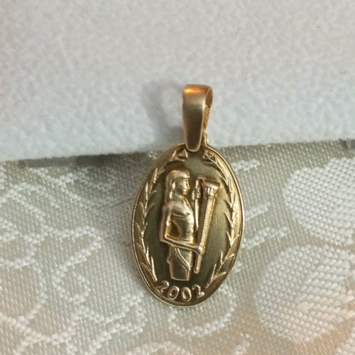 Lalaunis A21 silver gold 925 18K used with 18K solid gold clasp