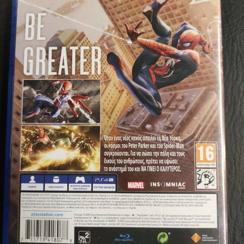 PlayStation 4 Spider Man video game used