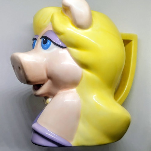 Vintage large ceramic Miss Piggy mug from Muppets Disney new