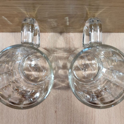 Veltins beer set of two promotional glass mugs 0.2l like new