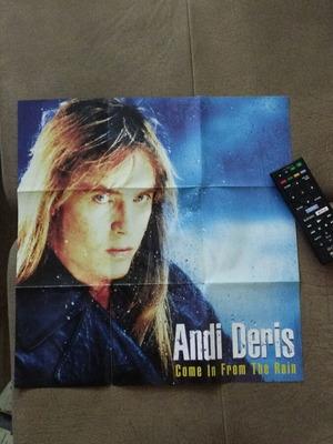Andi Deris poster like new from first solo album