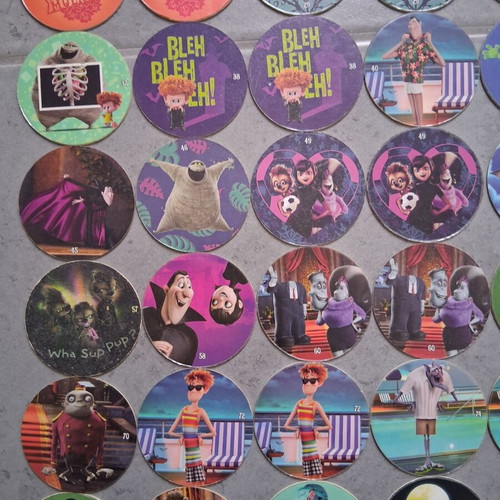 Chipicao Hotel Transylvania 2018 collectible caps set of 86, like new
