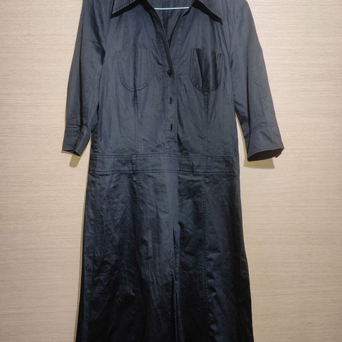 St. Emile Designer Midi Dress Black like new