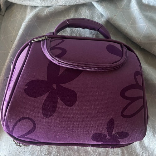 Make up travel bag A To Z Greek purple like new without strap