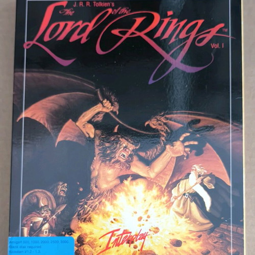 J.R.R. Tolkien's The Lord Of The Rings Vol. 1 game like new for Amiga