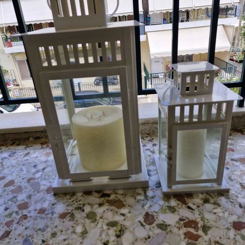 White lanterns like new, ideal for decoration