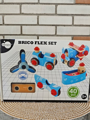 ItsImagical Brico Flex Set wooden educational construction toy, 40 pcs