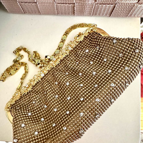 Evening bag Art. 41665T bronze like new