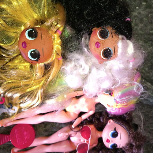 Lol OMG Fierce dolls and parts used