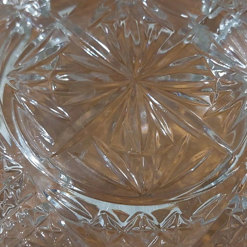 Crystal platter like new for nuts or dessert
