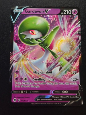 Pokemon Gardevoir V 16/73 Holo from Champion's Path 2020 collection Near Mint