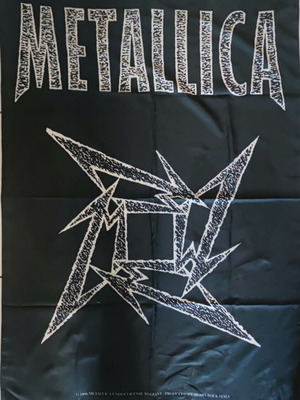 Metallica Black Album flag used 105x75cm