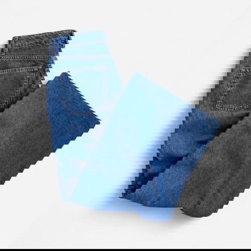 High-waisted wide leg jeans Bershka like new, size 34, blue