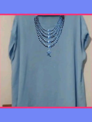 Blouse blue color like new, sizes XL and XXL