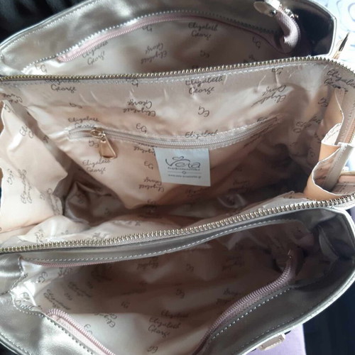 Elizabeth George handbag like new, beige brown