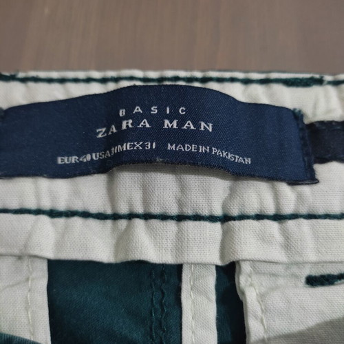 Zara Man shorts used, green, size L